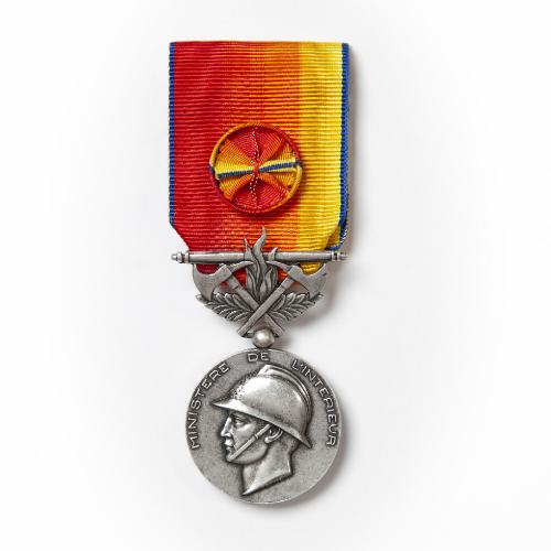 Médaille Pompiers Services Exceptionnels Argent