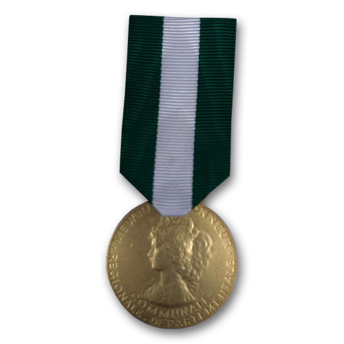 Médaille d'honneur Communale Régionale et Départementale Vermeil