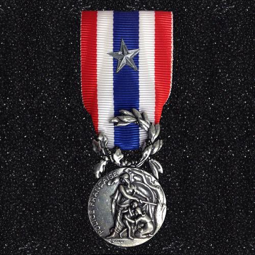 Médaille Police Nationale Argent