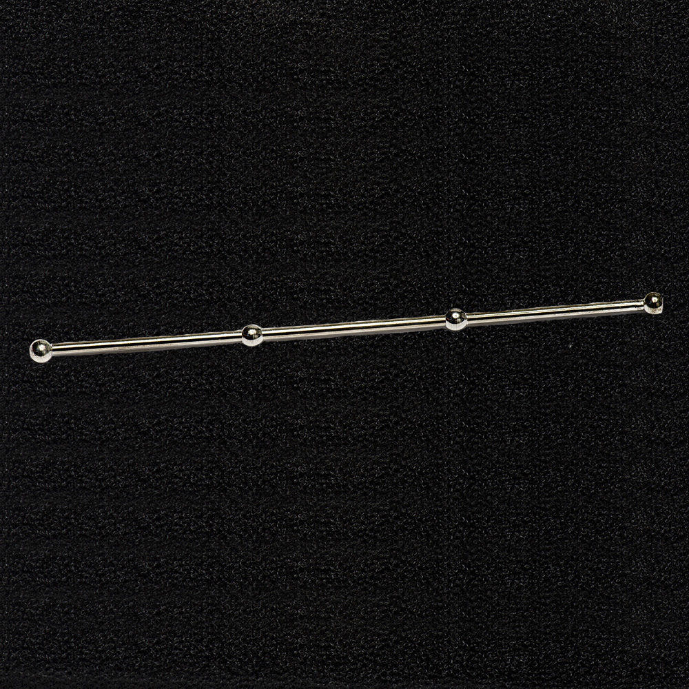 BARRETTE A COULISSE TROIS MEDAILLES PENDANTES