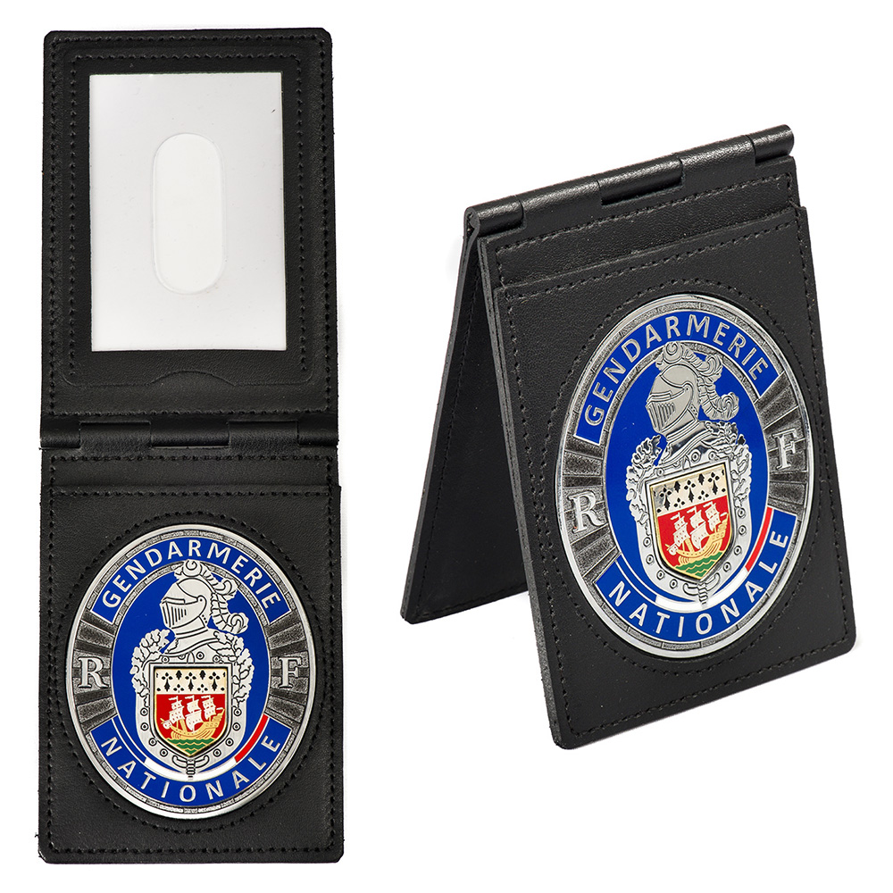 PORTE CARTES PLAQUE OVALE GENDARMERIE