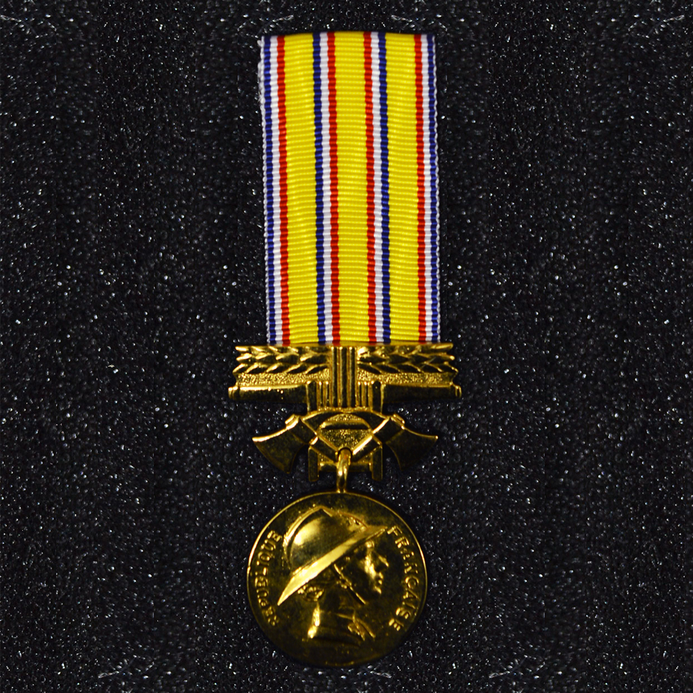 Médaille Ancienneté Pompiers 25 ans