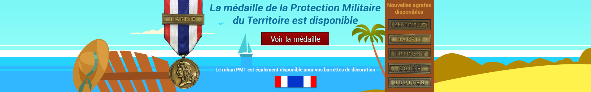 La médaille de la Protection Militaire du Territoire est désormais disponible !